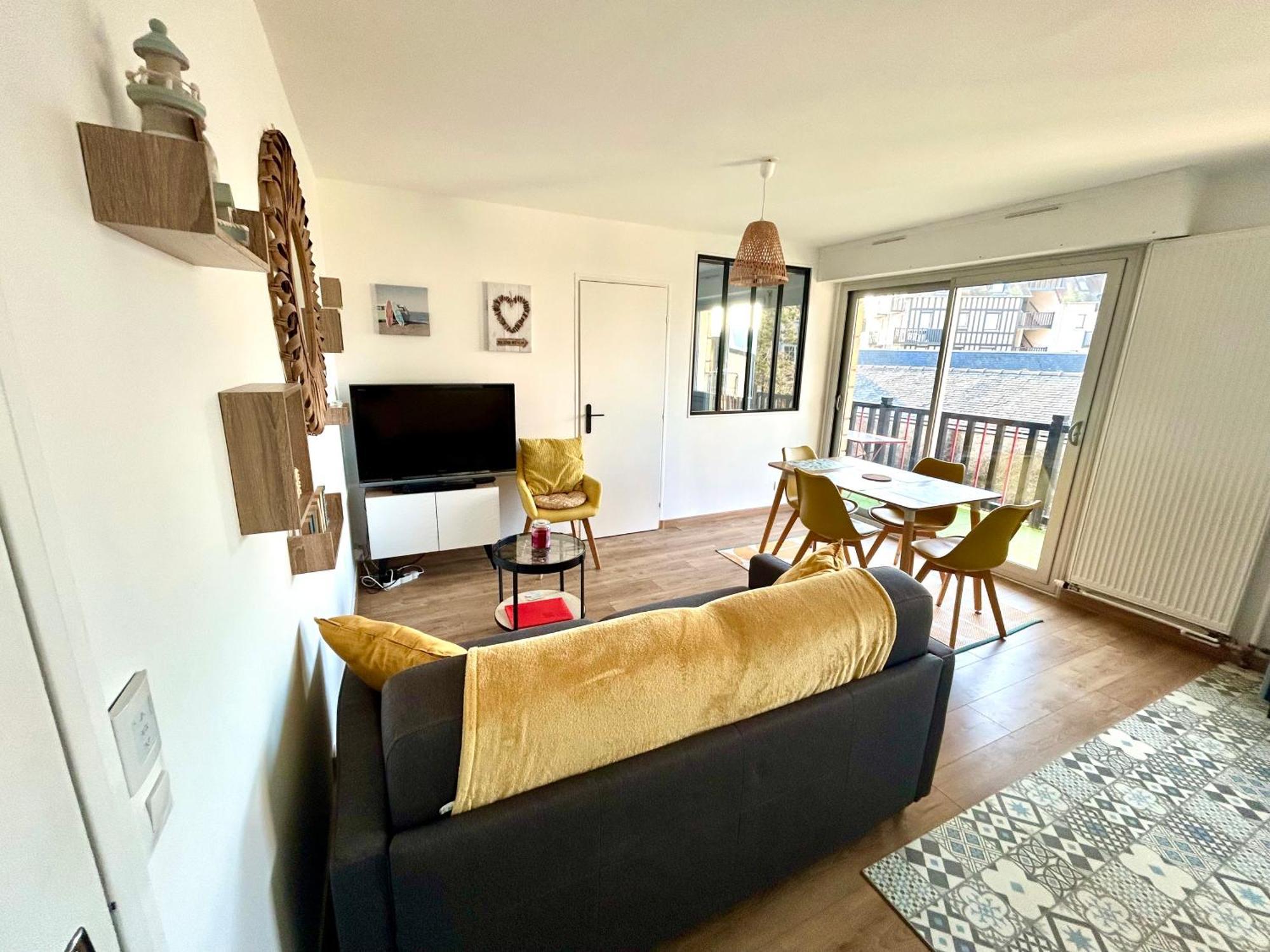 Magnifique Appartement Vue Mer A 50 M De La Plage ヴィレ・シュル・メール エクステリア 写真